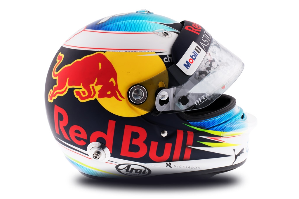 Casque de Daniel Ricciardo