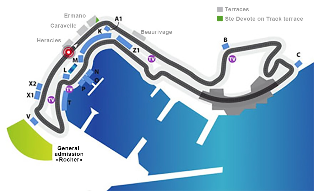 Tribunes du Grand Prix de Monaco