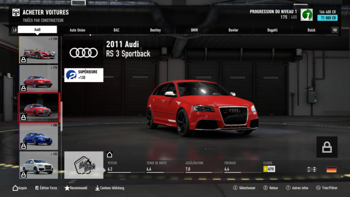 Audi RS3 8P - Forza 7