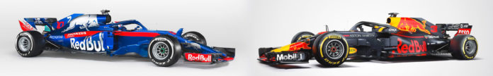 Red Bull RB14 VS Toro Rosso STR13