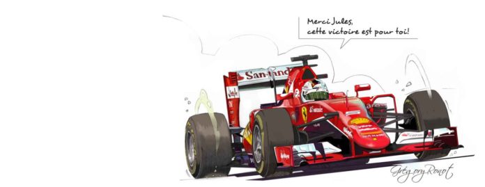 Vettel, hommage à Bianchi - Grégory Ronot
